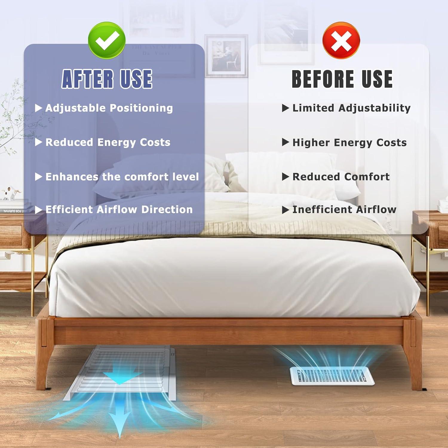 Extensor Magnético de Ventilación Touri 2 Pack 33 cm Ajustable