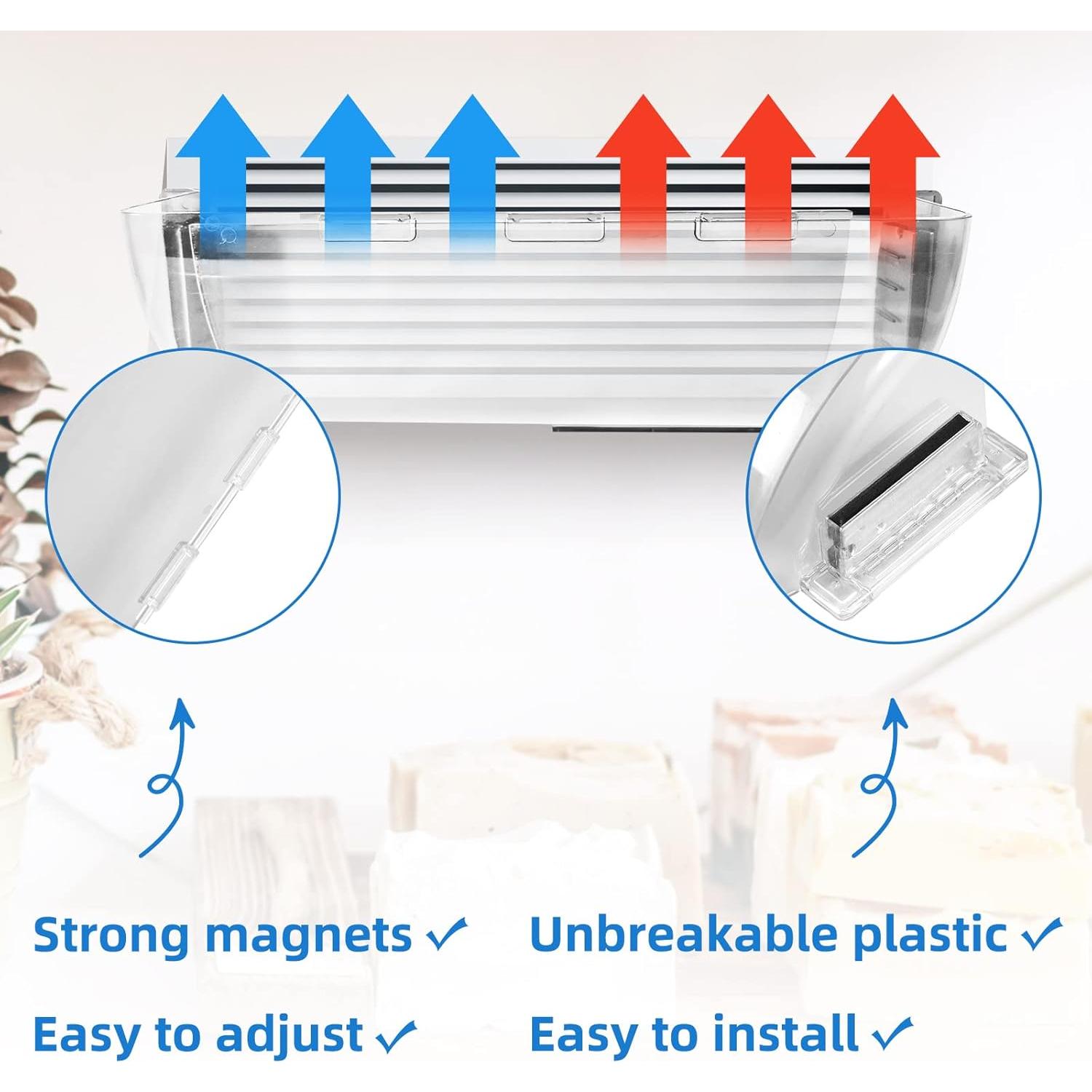 Paquete de 4 Deflectores de Aire Ajustables Wea&Hea 22.86-38.1 cm