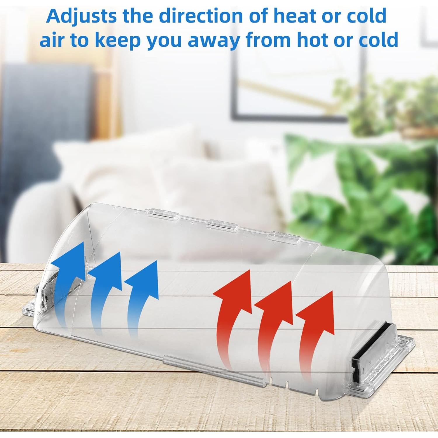 Paquete de 4 Deflectores de Aire Ajustables Wea&Hea 22.86-38.1 cm