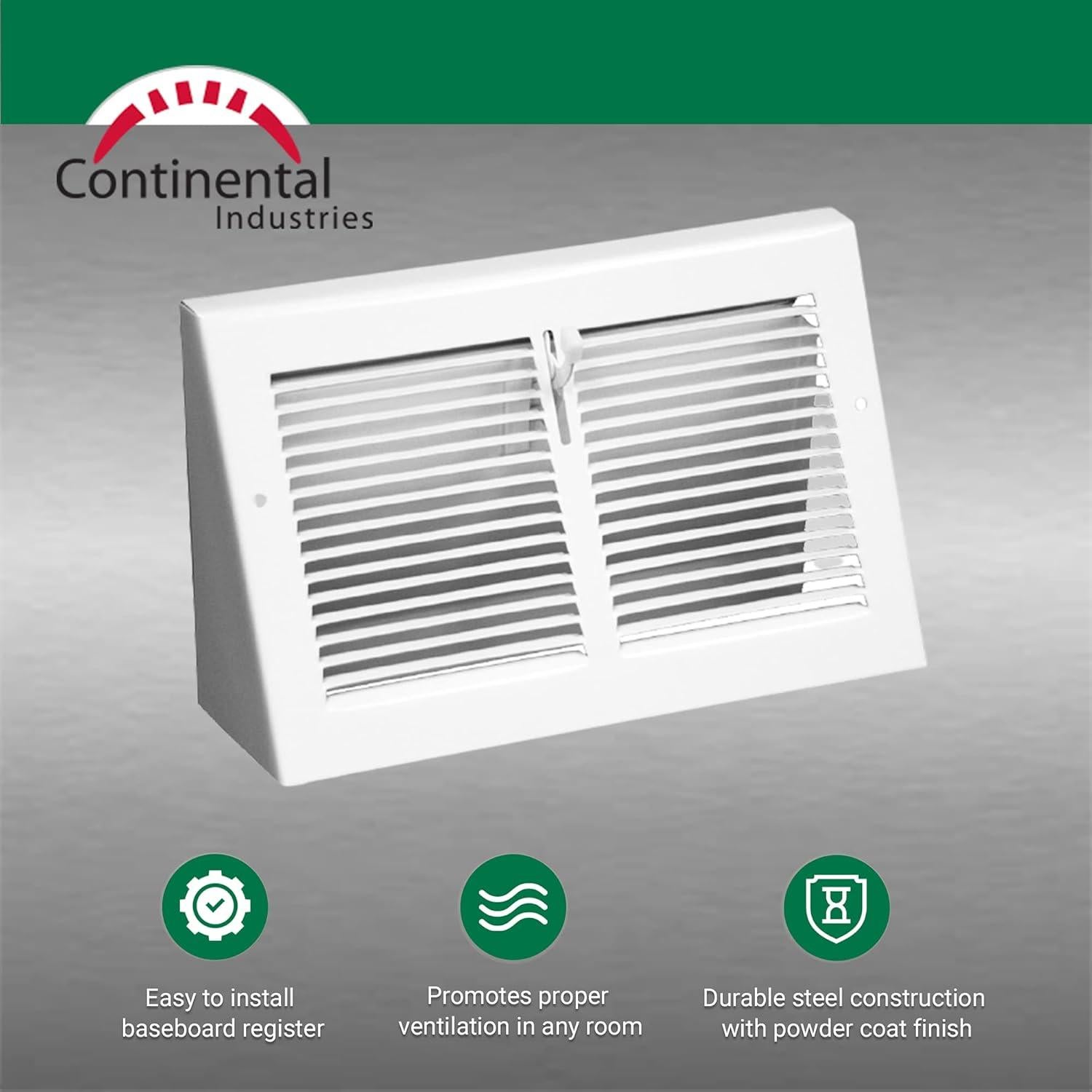 Registro de Piso Triangular 30.5x10.2cm Acero Blanco FB55