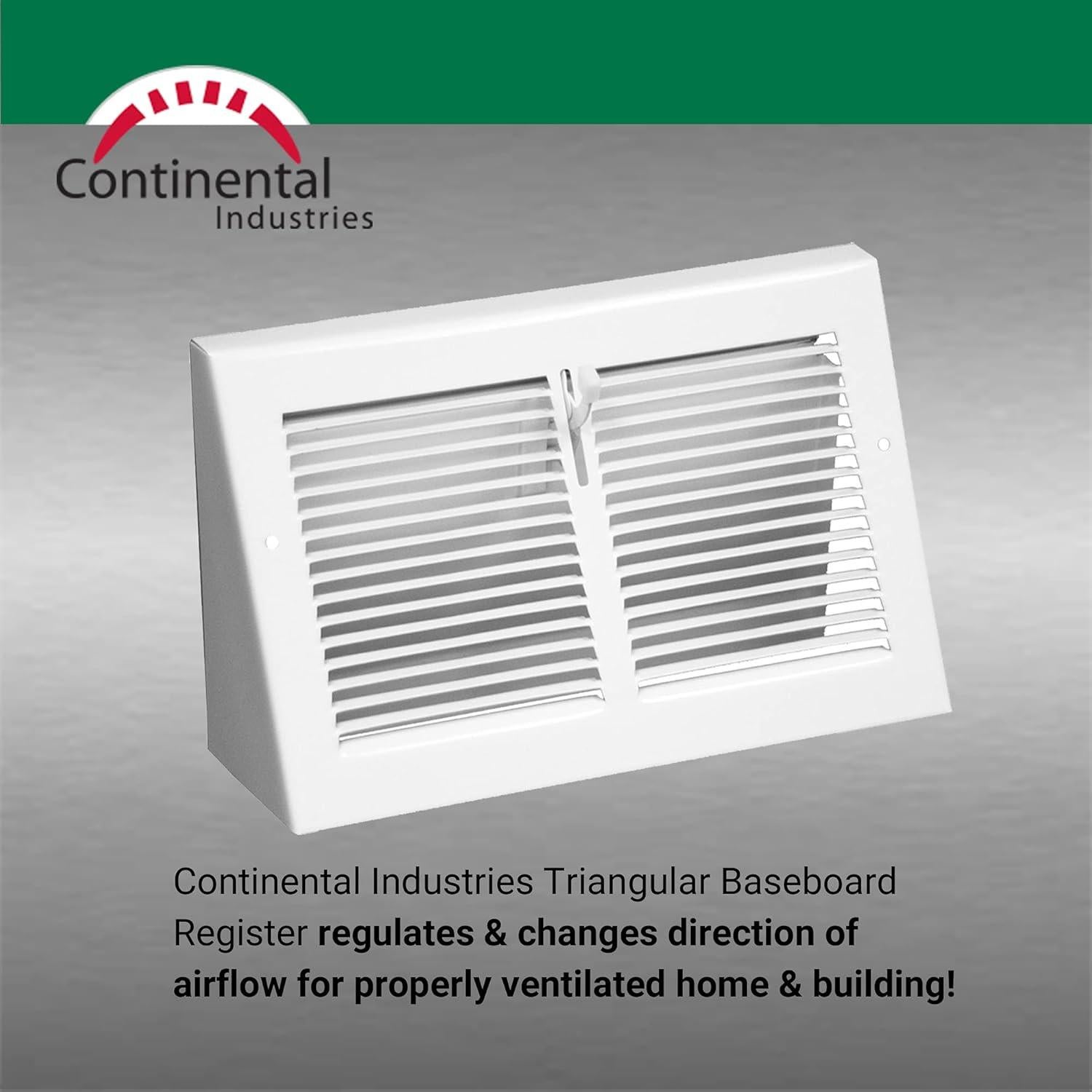 Registro de Piso Triangular 30.5x10.2cm Acero Blanco FB55