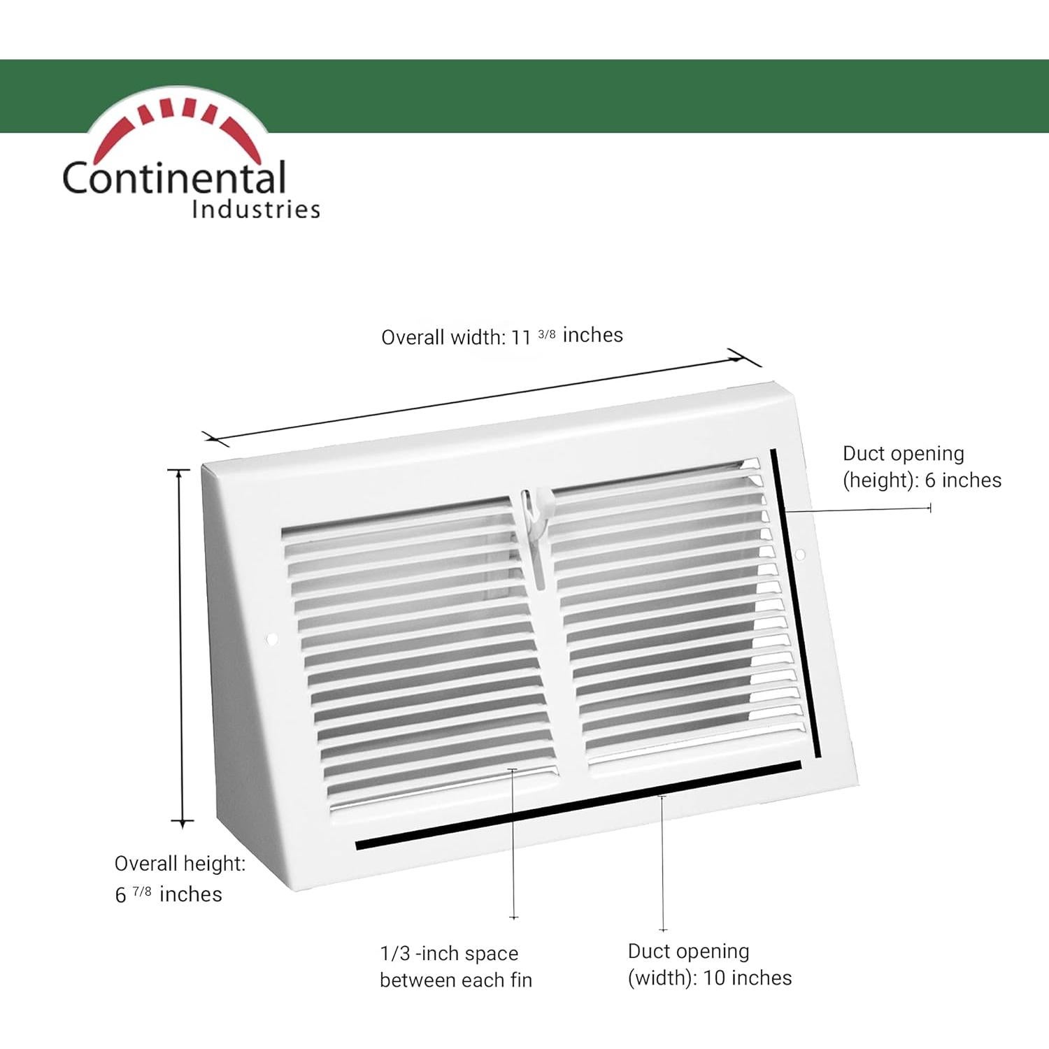 Registro de Piso Triangular 30.5x10.2cm Acero Blanco FB55
