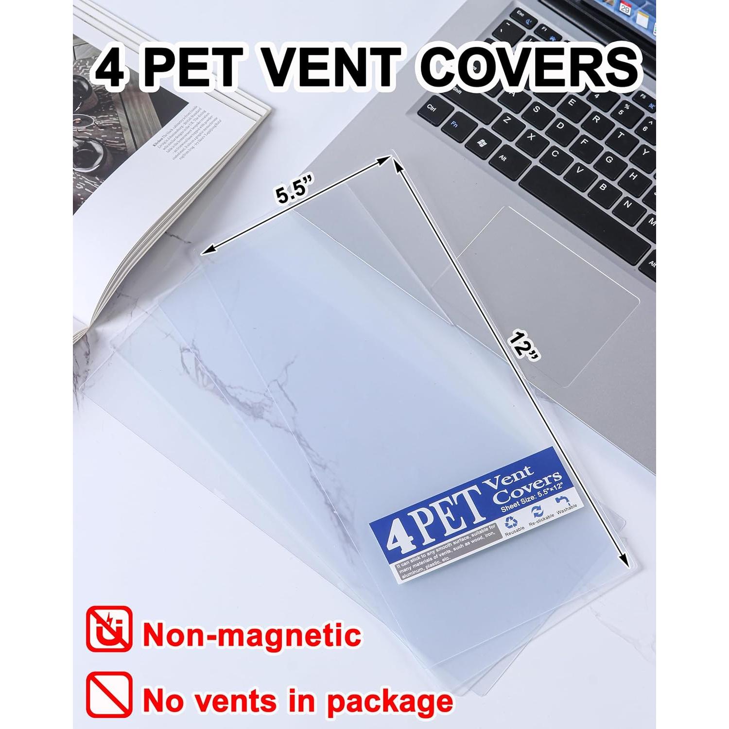 Paquete de 4 Cubiertas de Ventilación PET 30.5 x 14 cm Adhesivo Nano