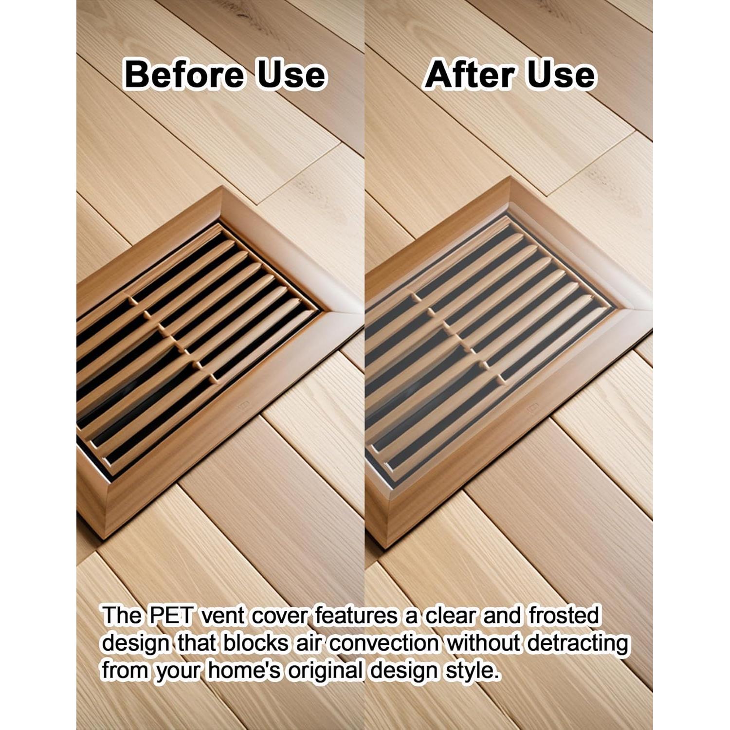 Paquete de 4 Cubiertas de Ventilación PET 30.5 x 14 cm Adhesivo Nano