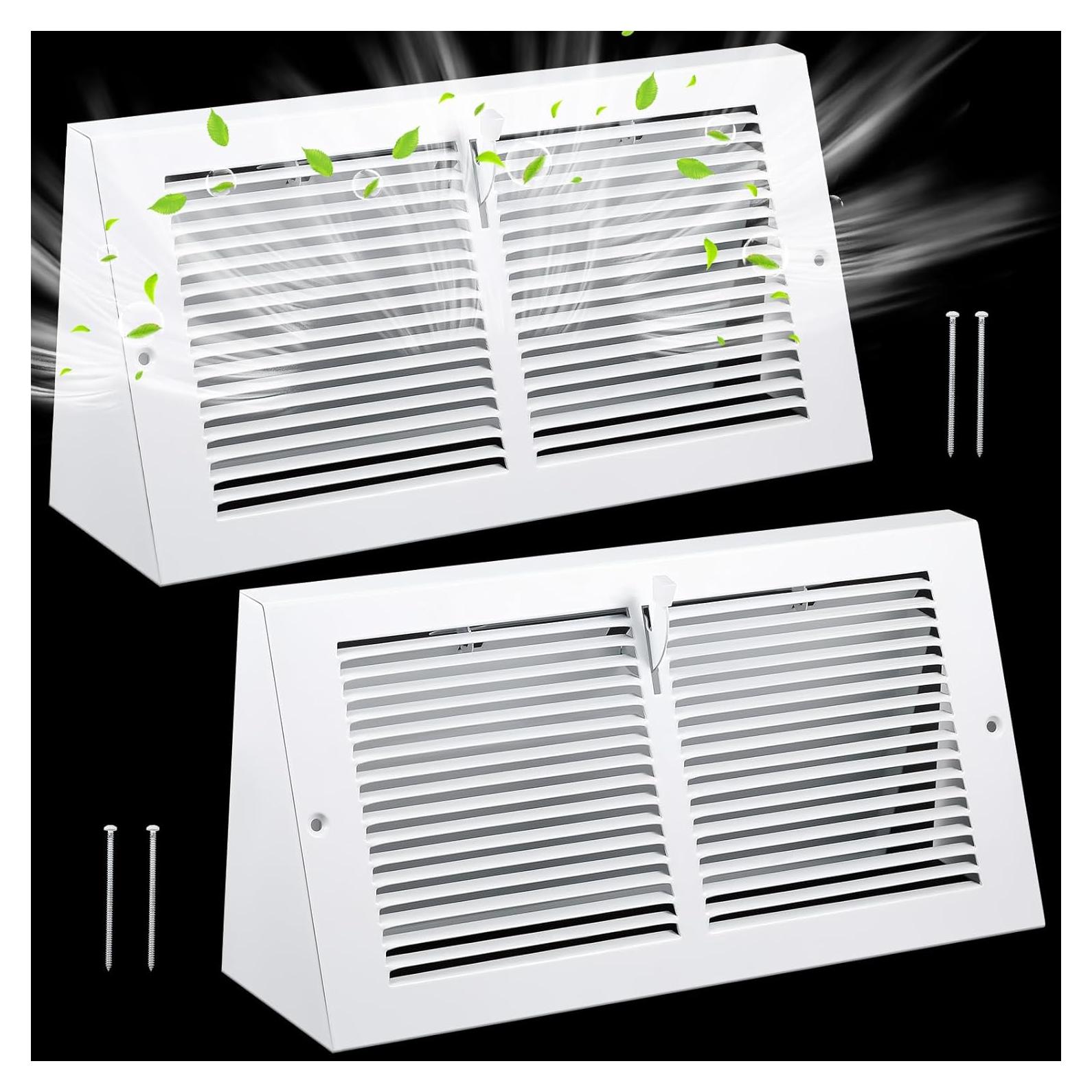 Cubiertas de Ventilación de Zócalo Yaocom 35.56x15.24cm - 2 Pcs