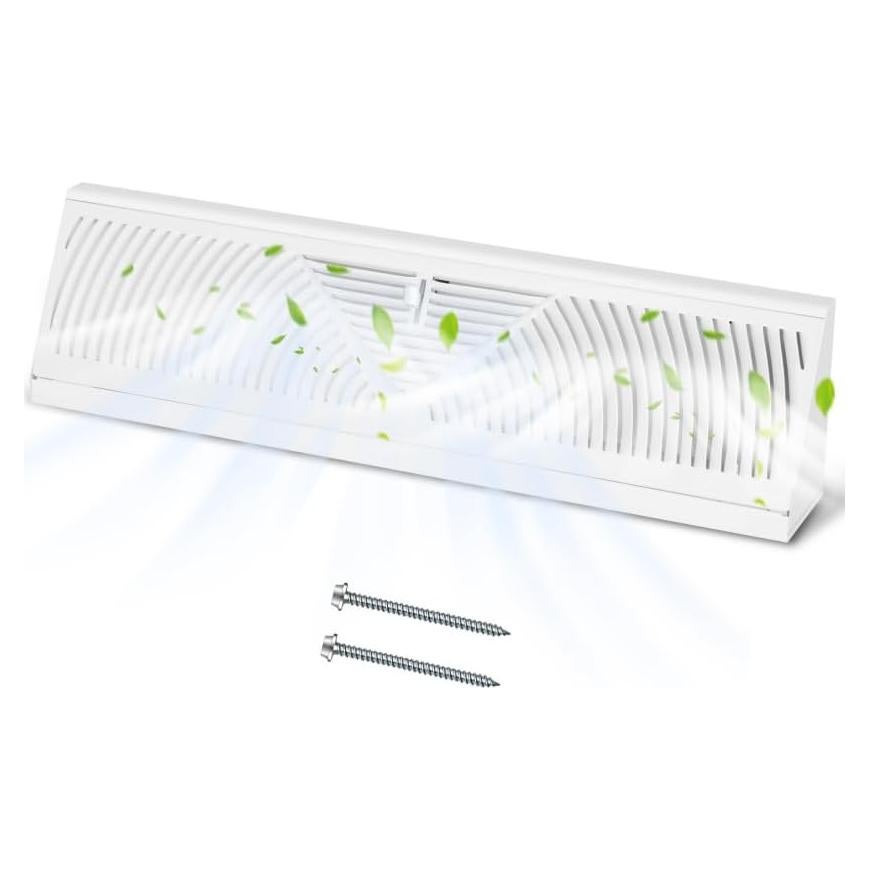 Rejilla de Ventilación de Baseboard Aremae 38.1 cm Blanca