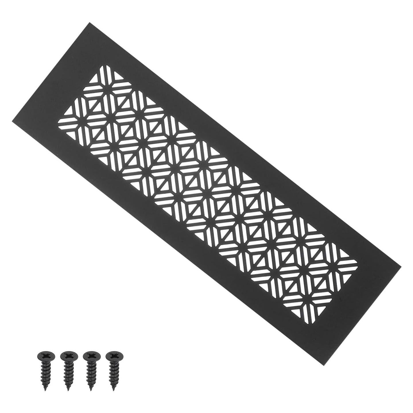 Cubierta de Ventilación PATIKIL 25.4 x 7.6 cm Aluminio Negra