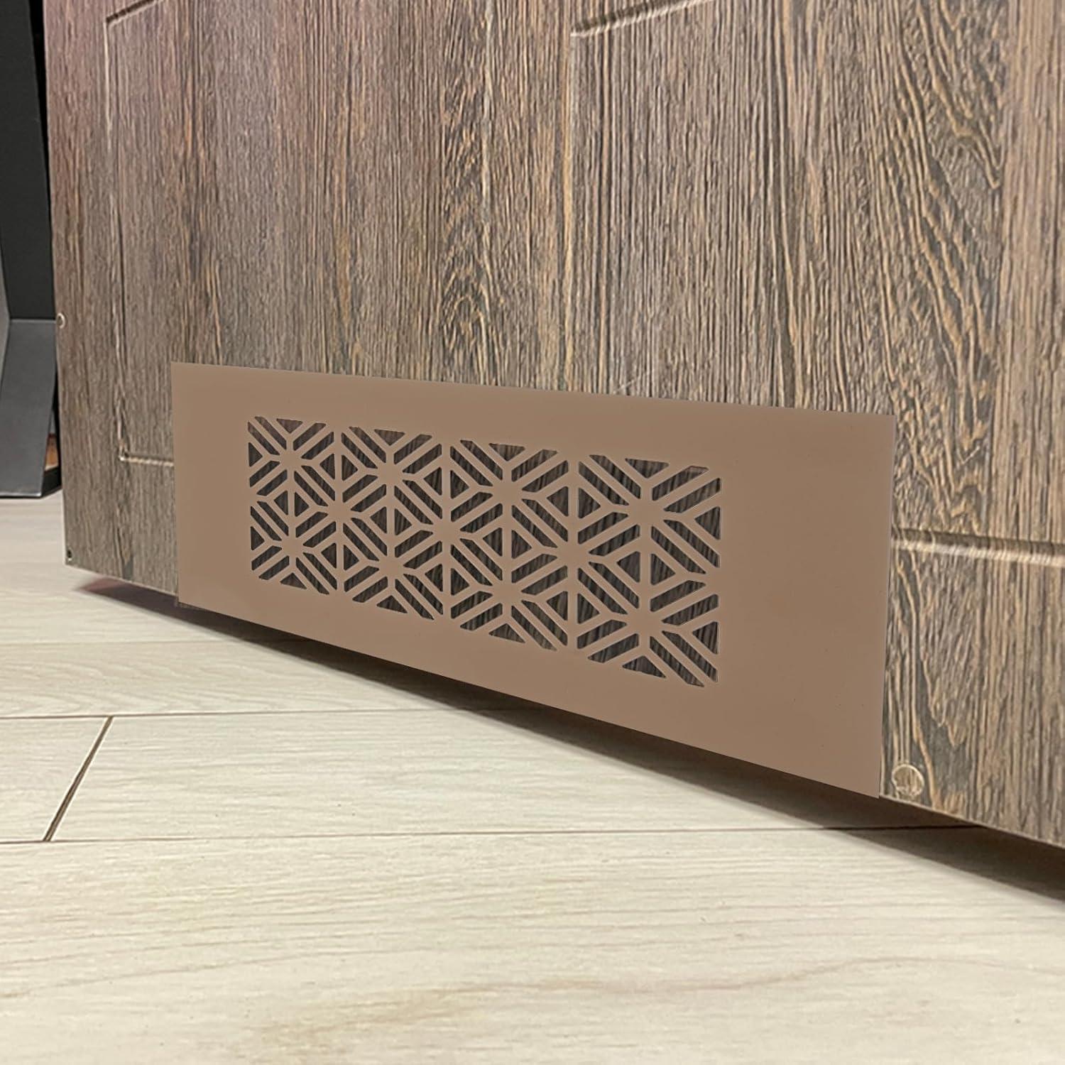 Cubierta de Ventilación PATIKIL 30.48 x 7.62 cm Aluminio Negra - 2 Pcs