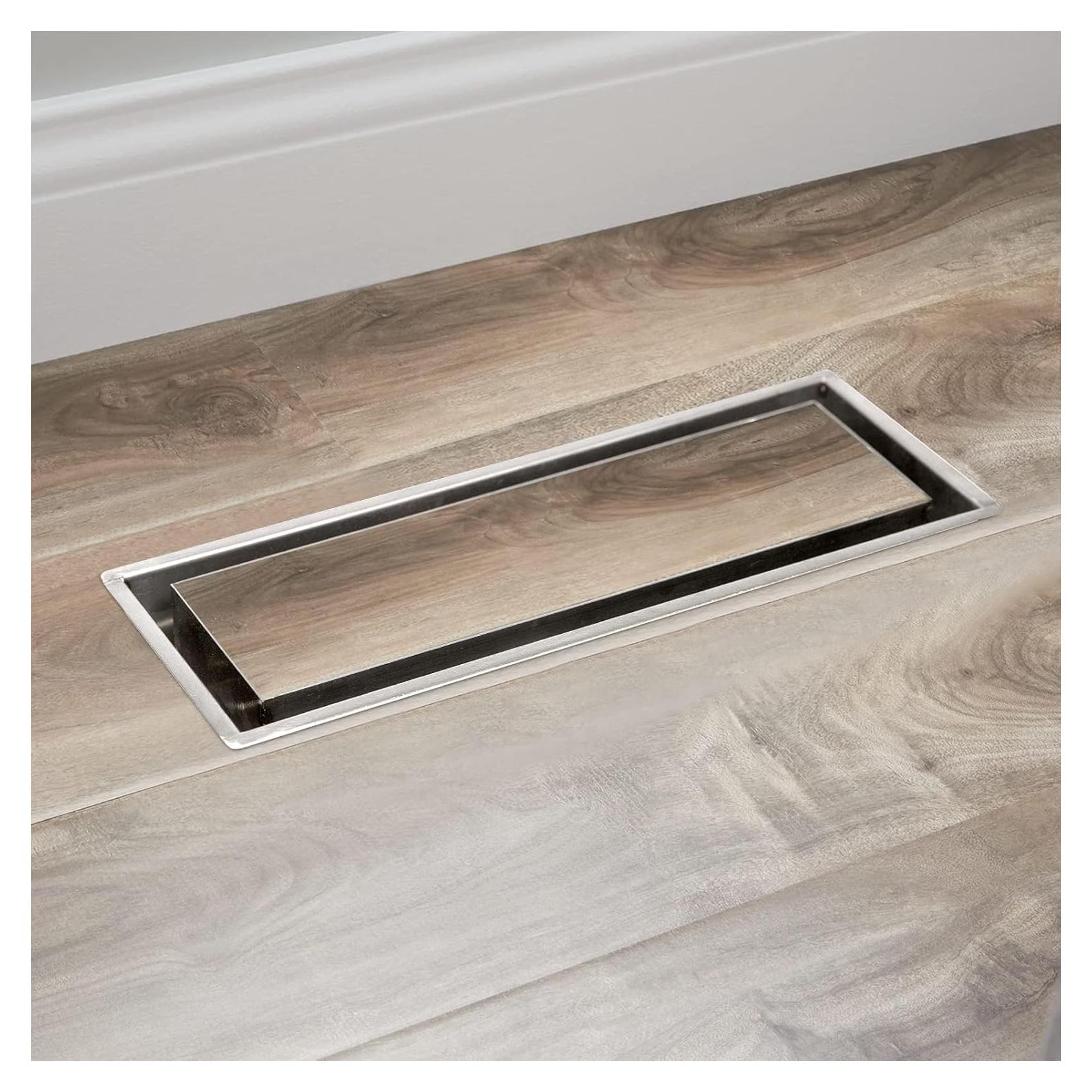 Rejilla de Piso Zion Acero Inoxidable 29x7.6cm Ajustable