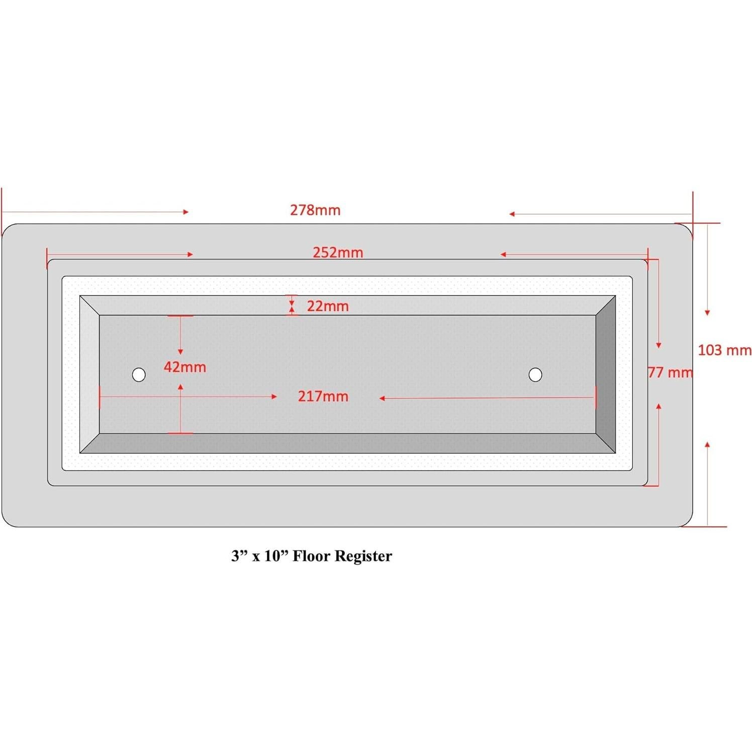 Rejilla de Piso Zion Acero Inoxidable 29x7.6cm Ajustable