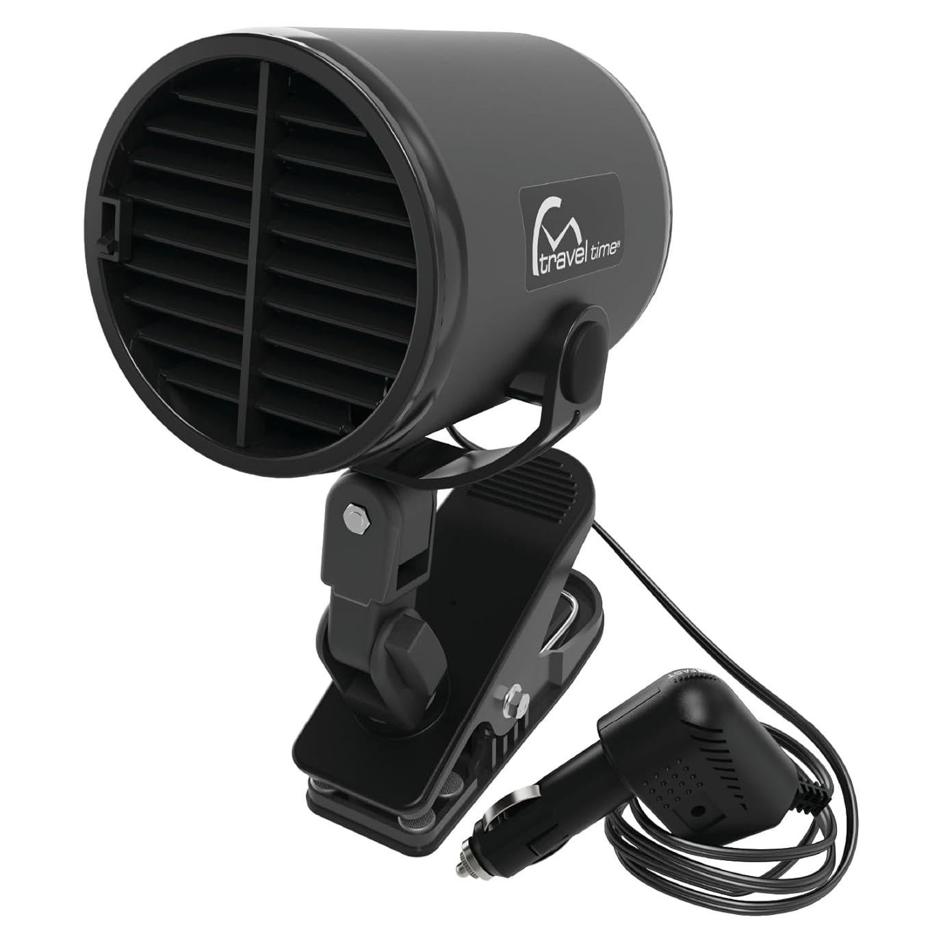 Ventilador Clip-On 12V Travel Time para Autos y Camiones