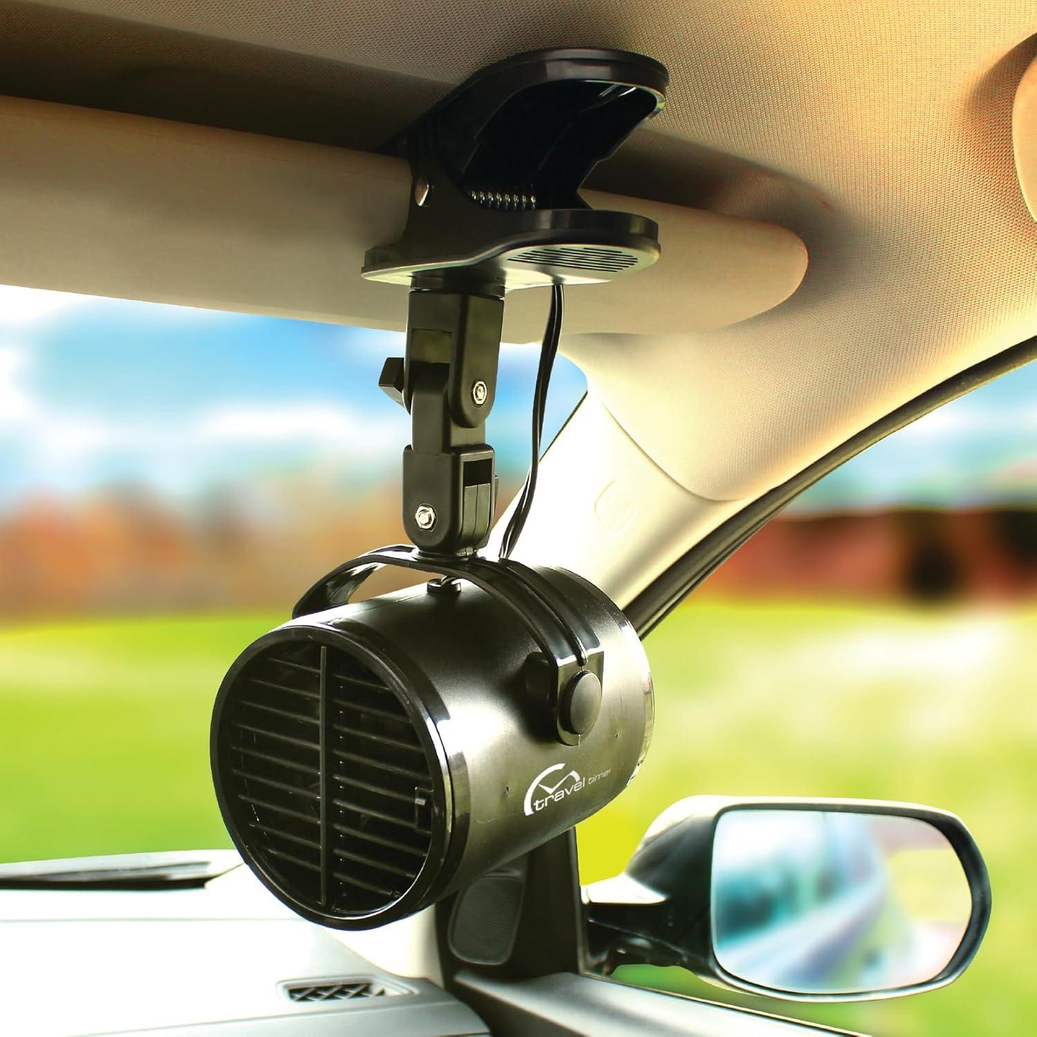 Ventilador Clip-On 12V Travel Time para Autos y Camiones