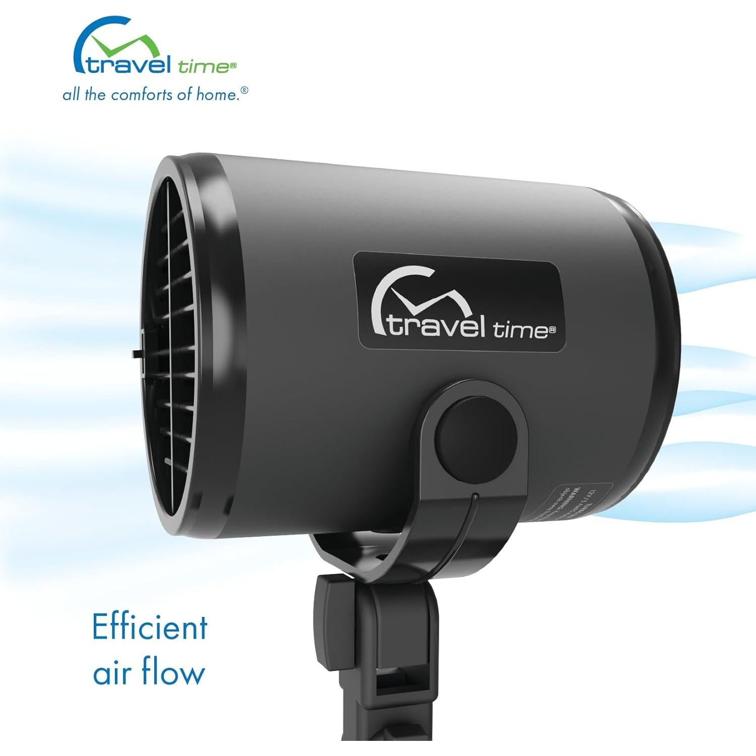 Ventilador Clip-On 12V Travel Time para Autos y Camiones