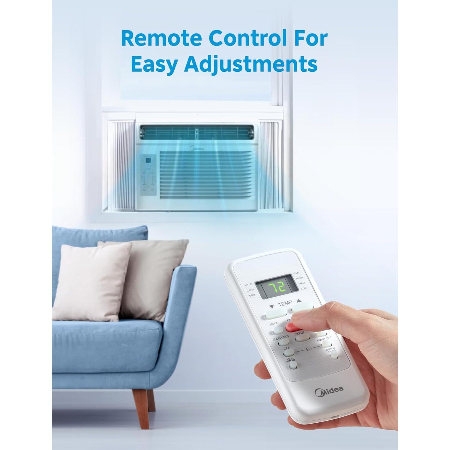 Aire Acondicionado de Ventana Midea 5,000 BTU EasyCool 13.94 m²