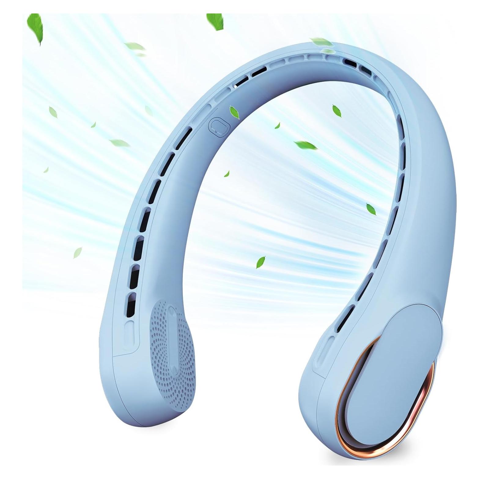 Ventilador de Cuello ASNUG R5 Recargable USB 4000mAh 3 Velocidades