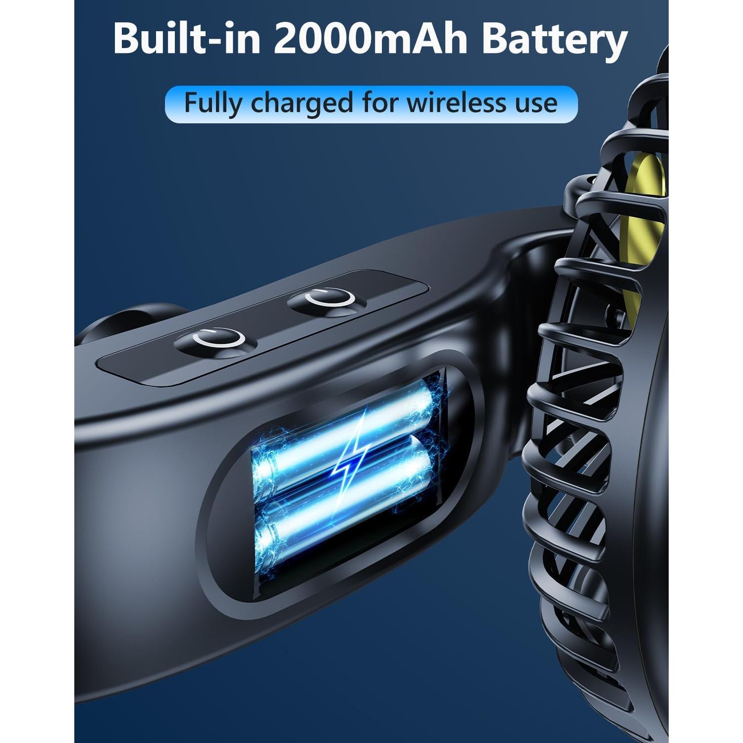 Ventilador de Coche DICMKY DM-F5208 Doble Cabeza 3 Velocidades