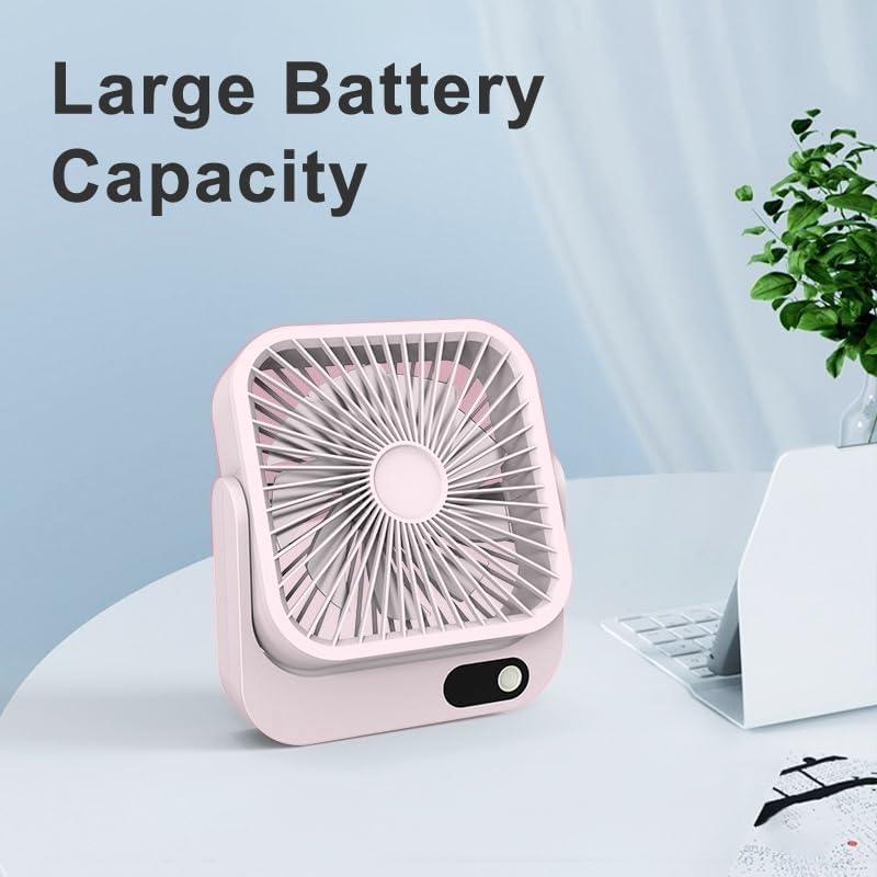 Ventilador Portátil GIIKNEW 5000mAh Magnético Rosa
