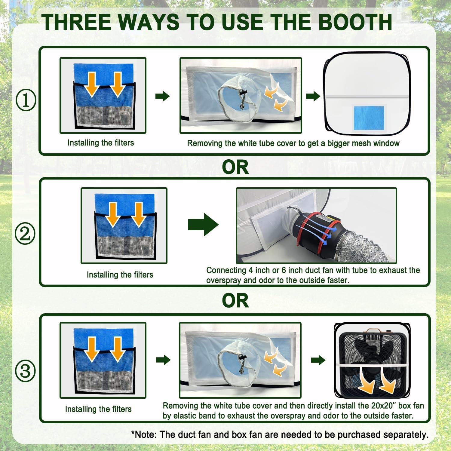 Carpa de Pintura Plegable CooTentler 43.2x43.2x43.2 cm