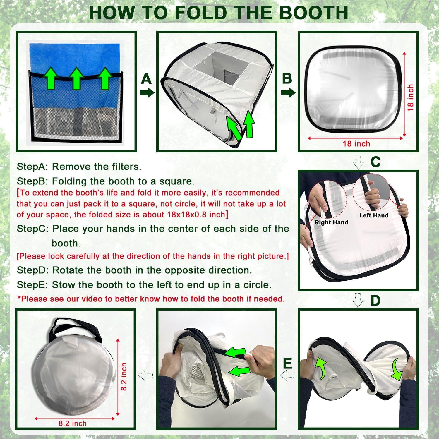 Carpa de Pintura Plegable CooTentler 43.2x43.2x43.2 cm