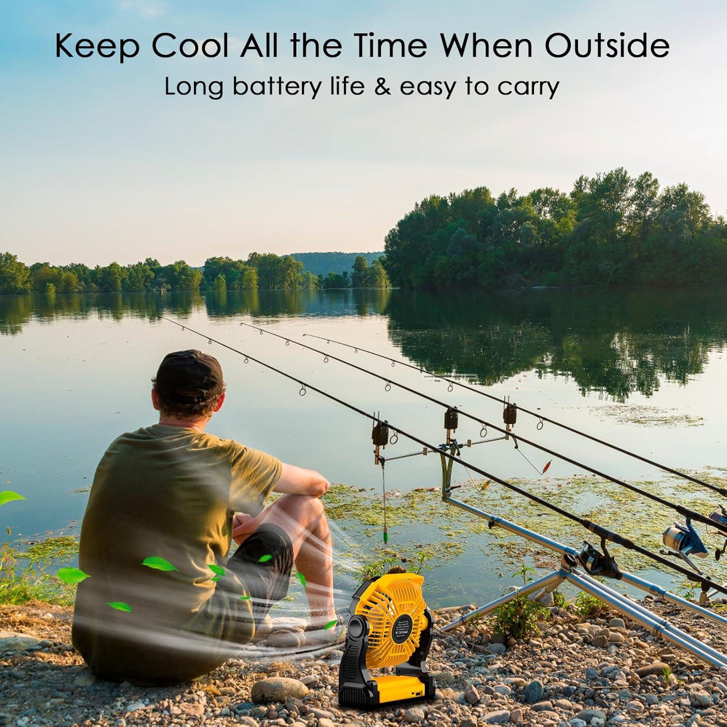 Ventilador Portátil Sendowtek X23 Recargable 10400mAh 4 Velocidades