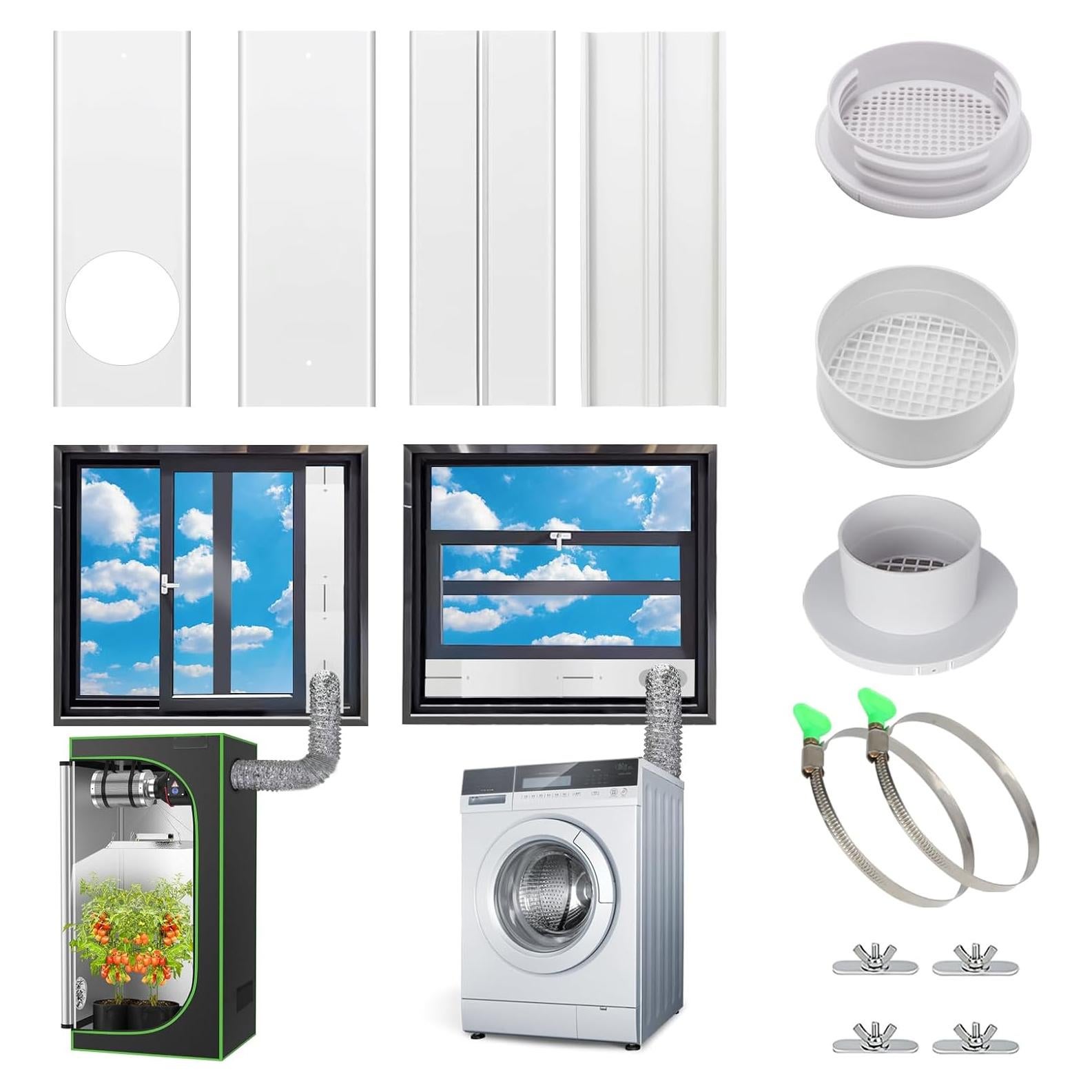 Kit de Ventilación para Ventana Linstock 61" con 3 Adaptadores