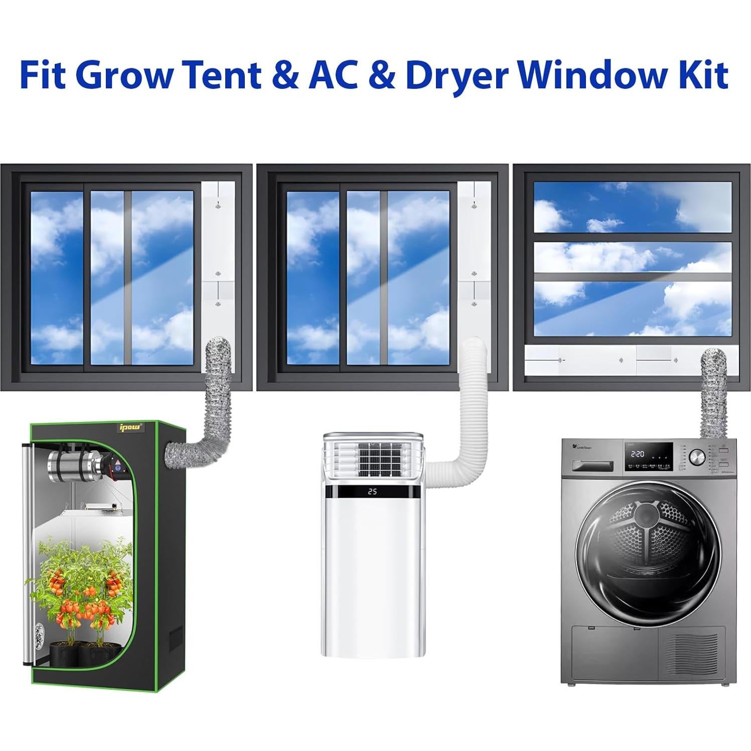 Kit de Ventilación para Ventana Linstock 61" con 3 Adaptadores