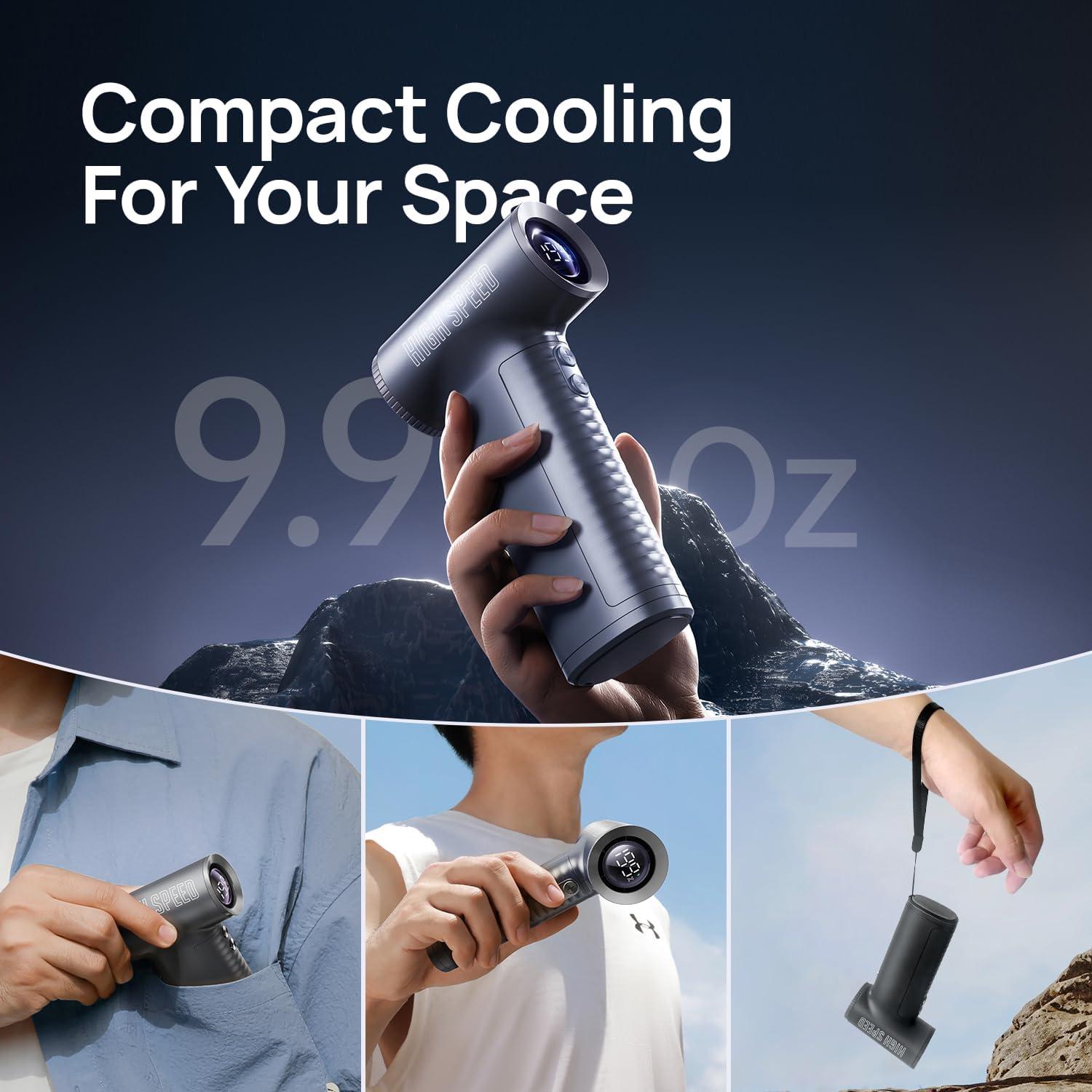 Ventilador de Mano JZ.CAFE Thunder 199 Velocidades 8000mAh