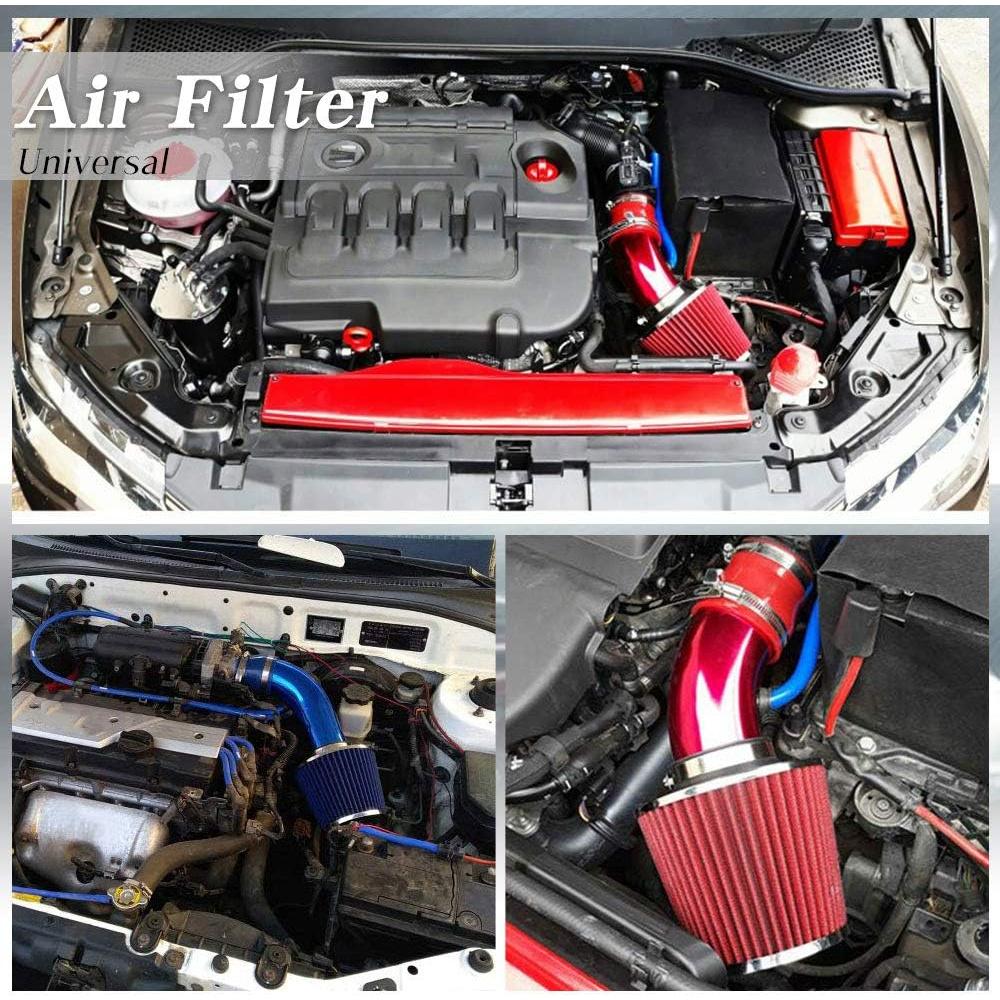 Kit de Entrada de Aire Frío RASNONE 76mm Aluminio Azul