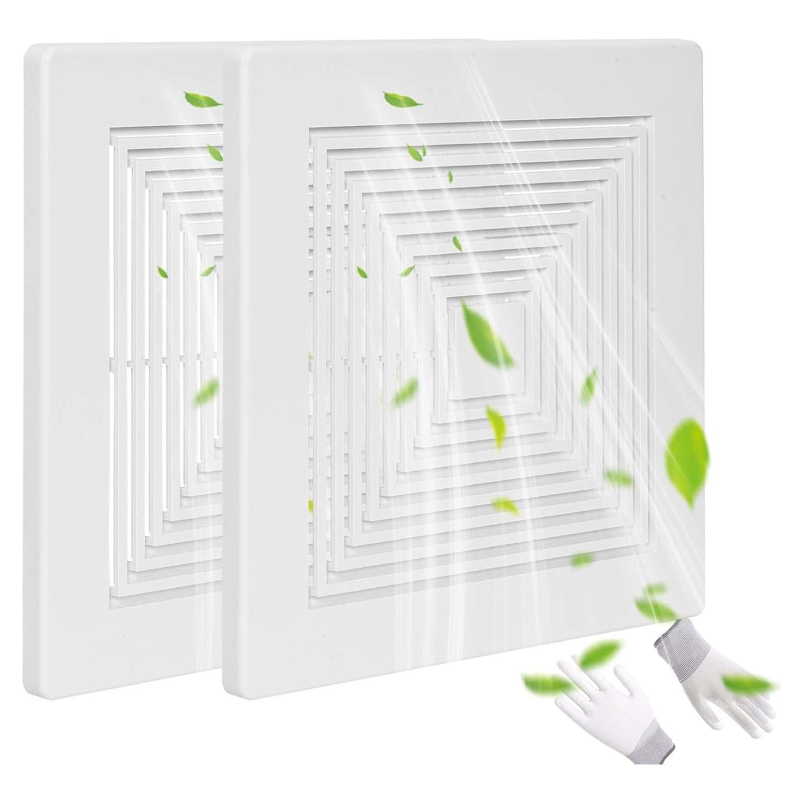 Cubierta de Ventilador Extractor PTLEVYN 22.86x22.86 cm Blanco