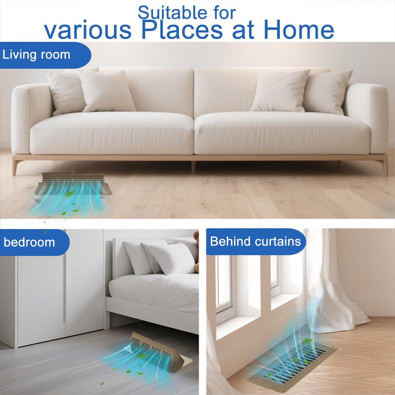 Cubierta de Ventilación Ajustable Vornalin 4x10 cm Marrón