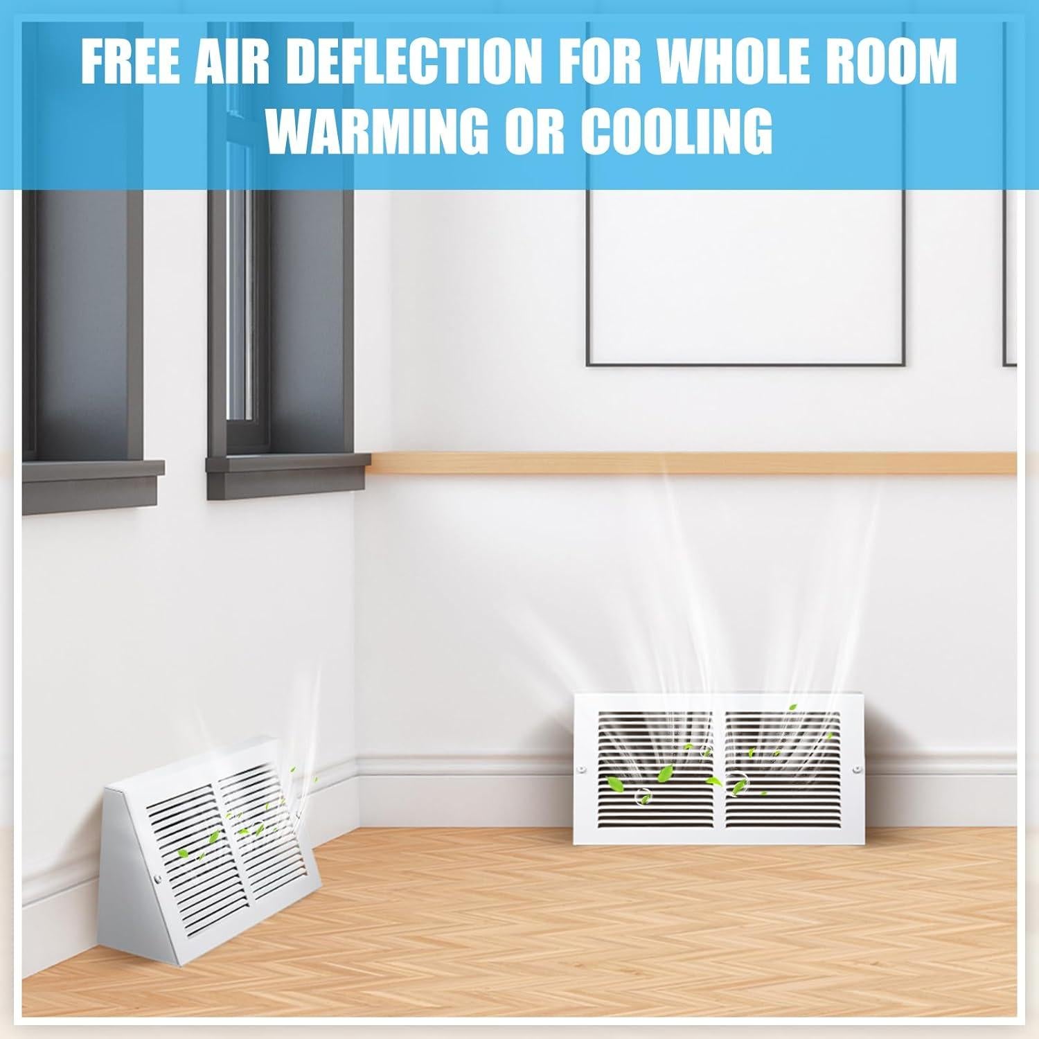 Cubiertas de Ventilación de Baseboard Honeydak 2 Piezas 30.48x15.24cm