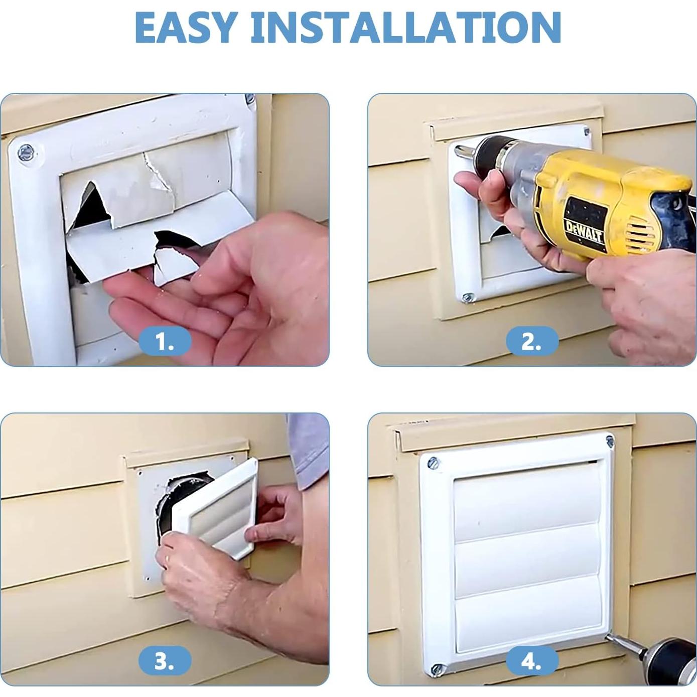 Cubierta de Ventilación Cenipar 6" (15.24 cm) Blanca con Persiana