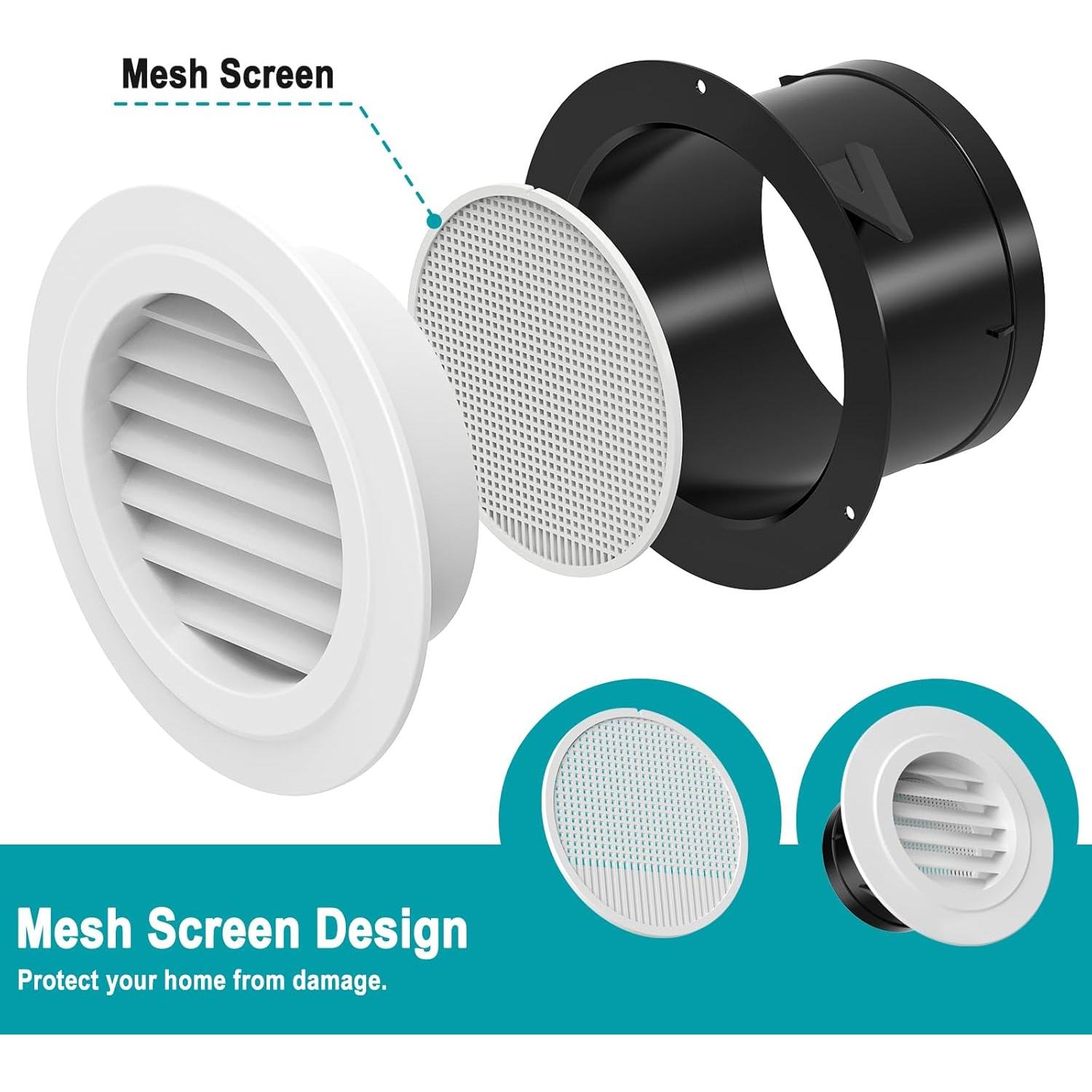 Ventilador de Aire HG Power 12.7 cm Blanco ABS para Baño