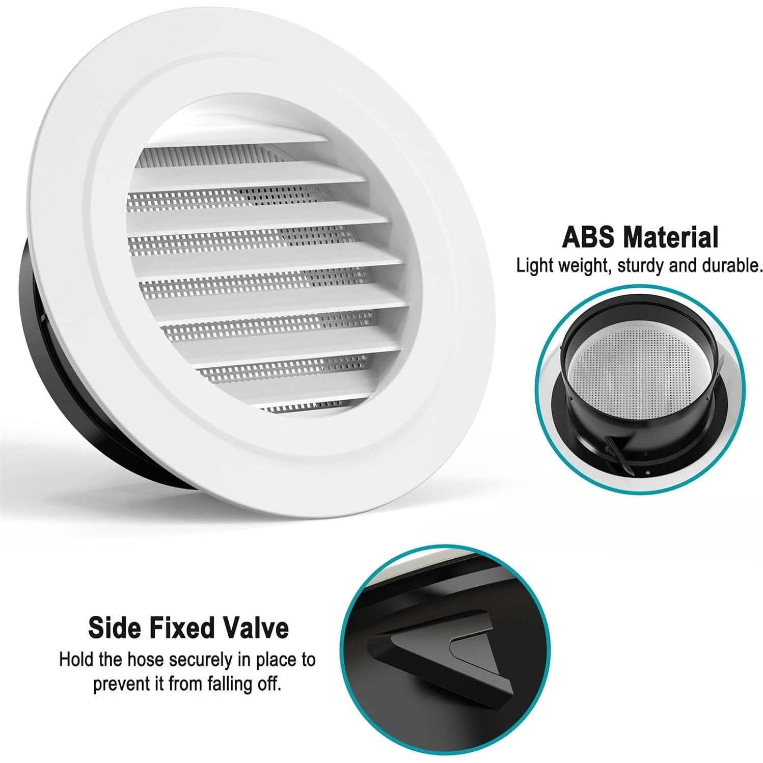 Ventilador de Aire HG Power 12.7 cm Blanco ABS para Baño