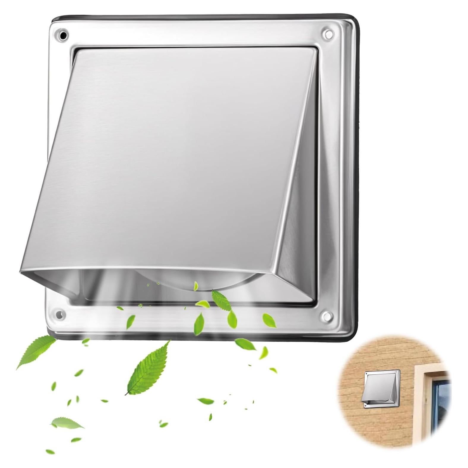 Cubierta de Ventilación de Secadora Exterior 4 Pulgadas Acero Inoxidable