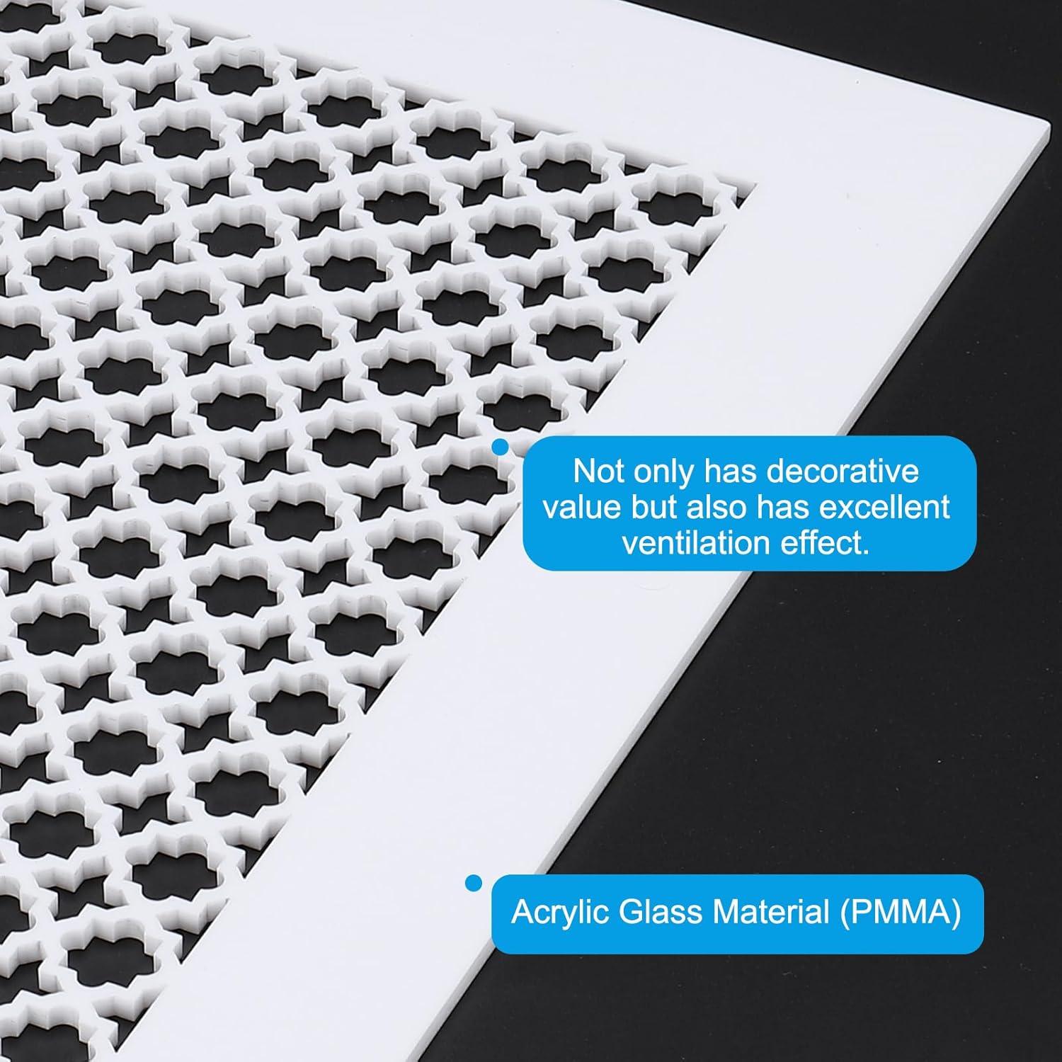 Cubierta de Ventilación PATIKIL 29.2x14cm Blanco PMMA