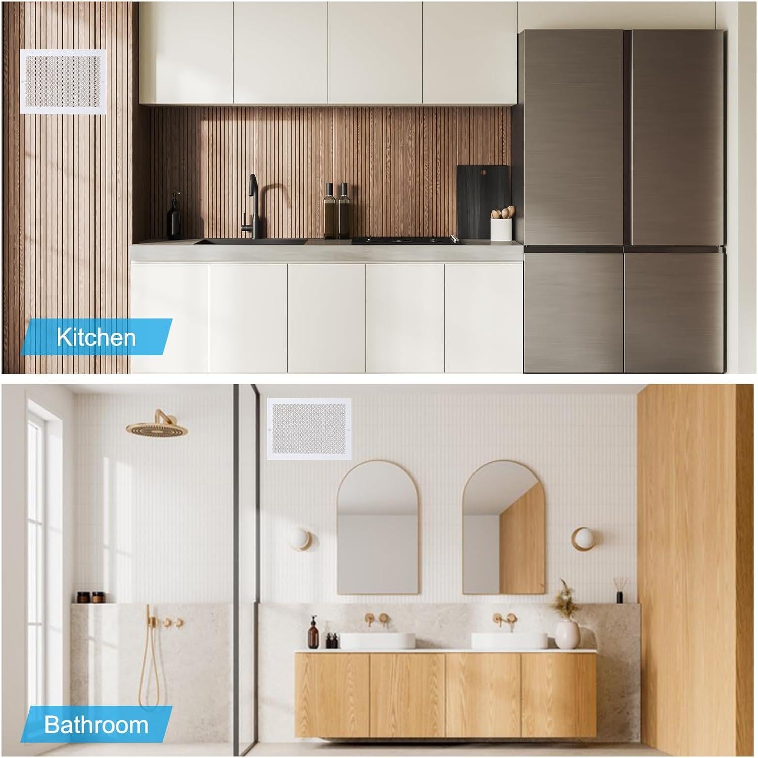 Cubierta de Ventilación PATIKIL 29.2x14cm Blanco PMMA