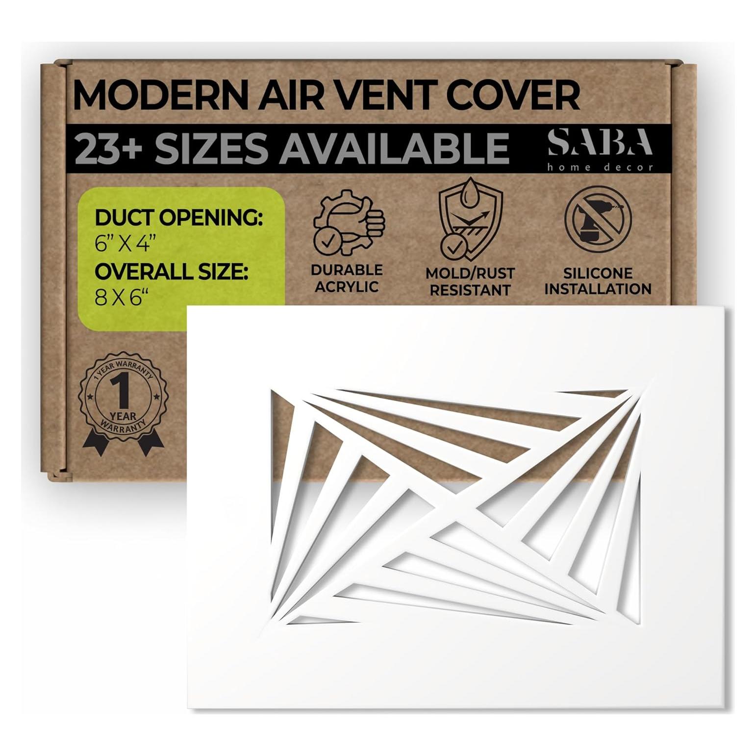 Cubierta de Ventilación SABA Home Decor 10.16x15.24cm Acrílico