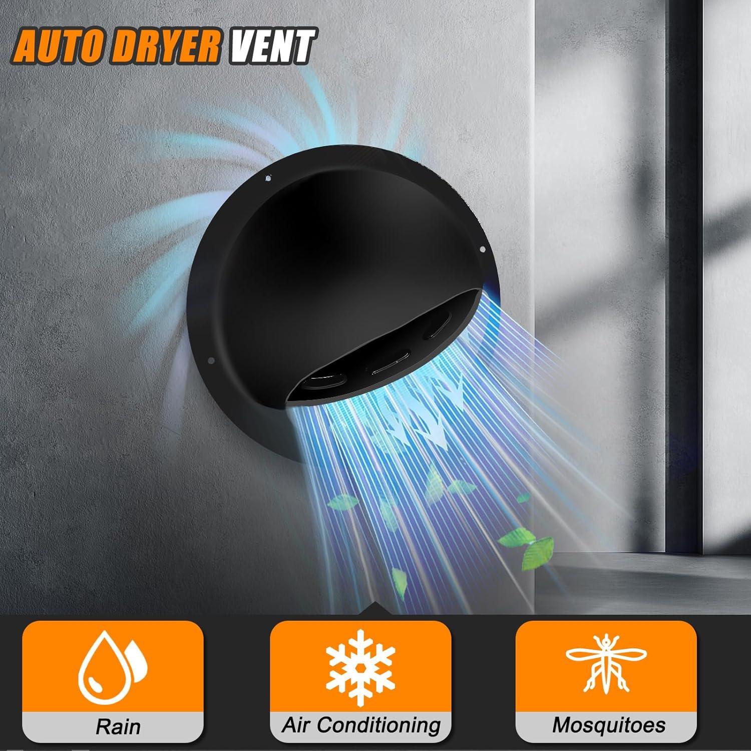 Cubierta de Ventilación de Secadora Matework 10.2 cm Acero Inoxidable