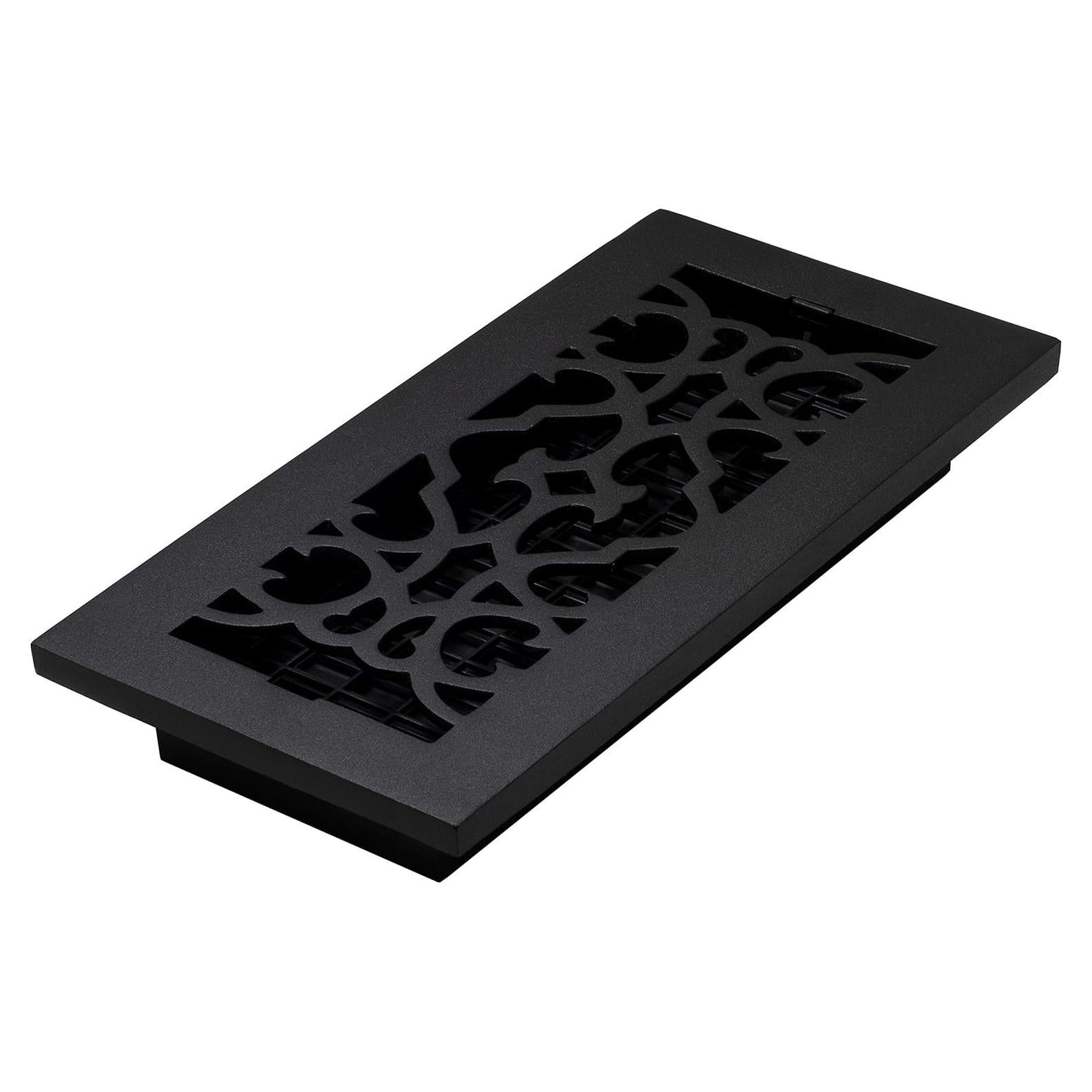 Rejilla de Piso Victoriana Decor Grates AC410-BLK 10 x 25 cm Hierro Fundido