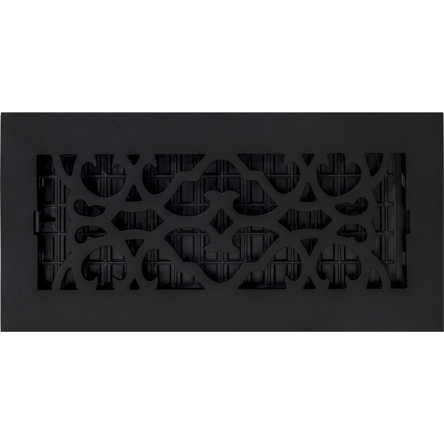 Rejilla de Piso Victoriana Decor Grates AC410-BLK 10 x 25 cm Hierro Fundido