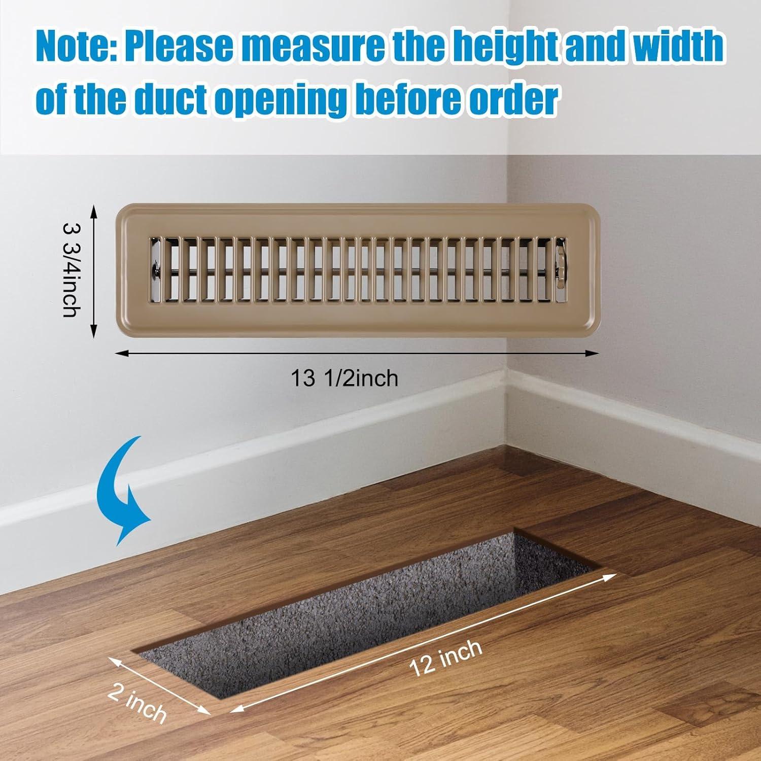 12 Cubiertas de Registro de Piso de Acero 2x30 cm Marrón