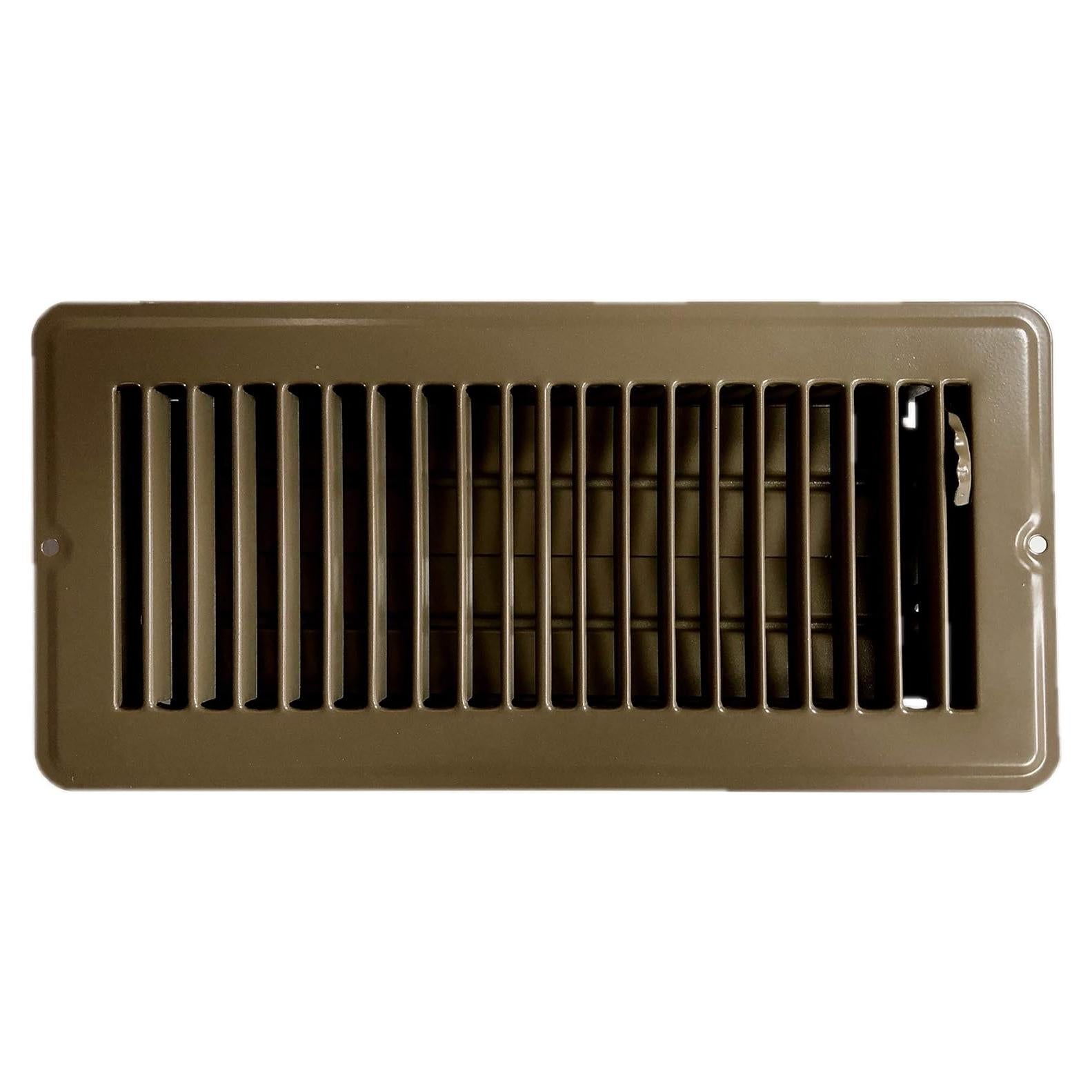 Registro de Piso de Acero Marrón HBW 10" x 4" con Compensador