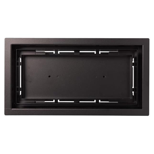 Cubierta de Ventilación de Piso Fittes Luxe 10x25 cm Acero Negro