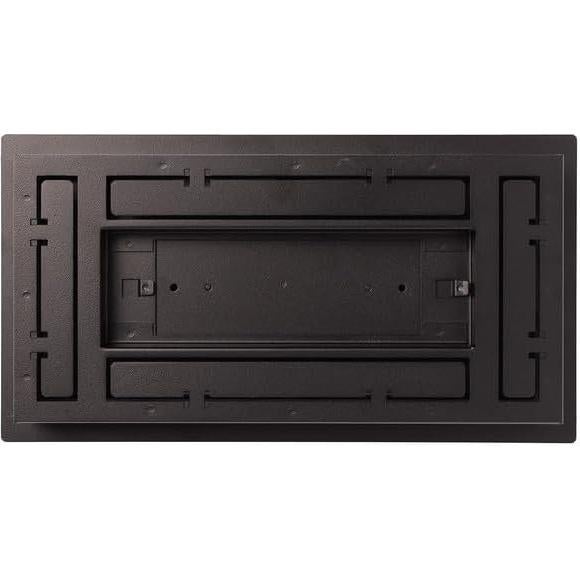 Cubierta de Ventilación de Piso Fittes Luxe 10x25 cm Acero Negro