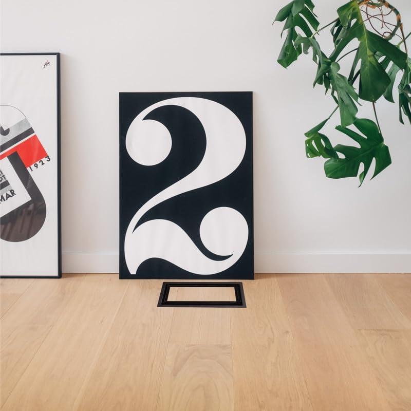 Cubierta de Ventilación de Piso Fittes Luxe 10x25 cm Acero Negro