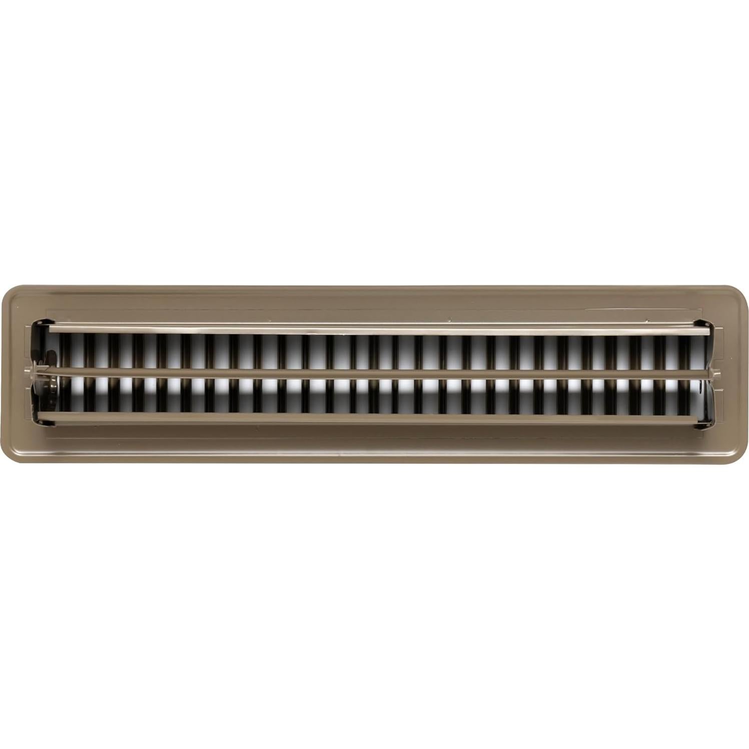 Registro de Piso Handua 2x14 Louvered de Acero Marrón