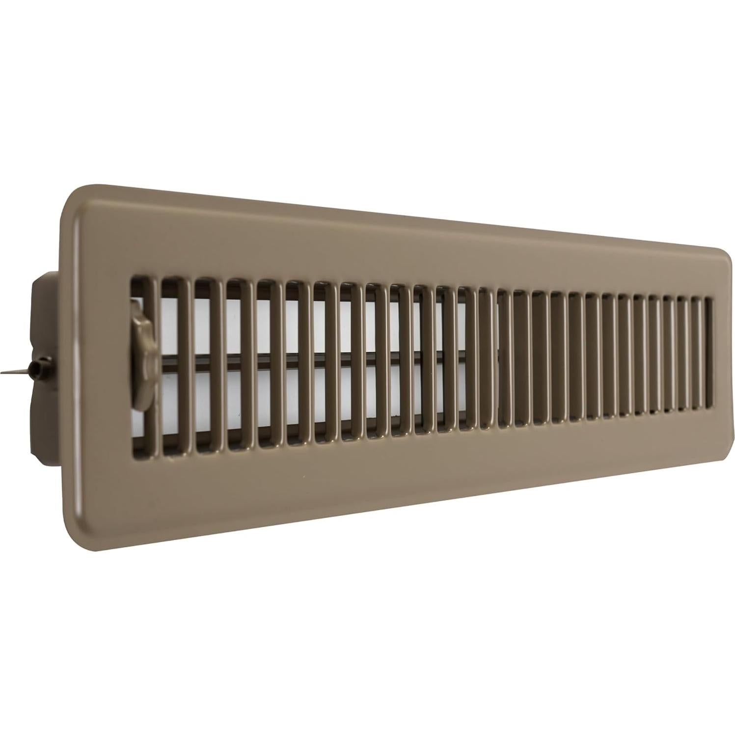 Registro de Piso Handua 2x14 Louvered de Acero Marrón