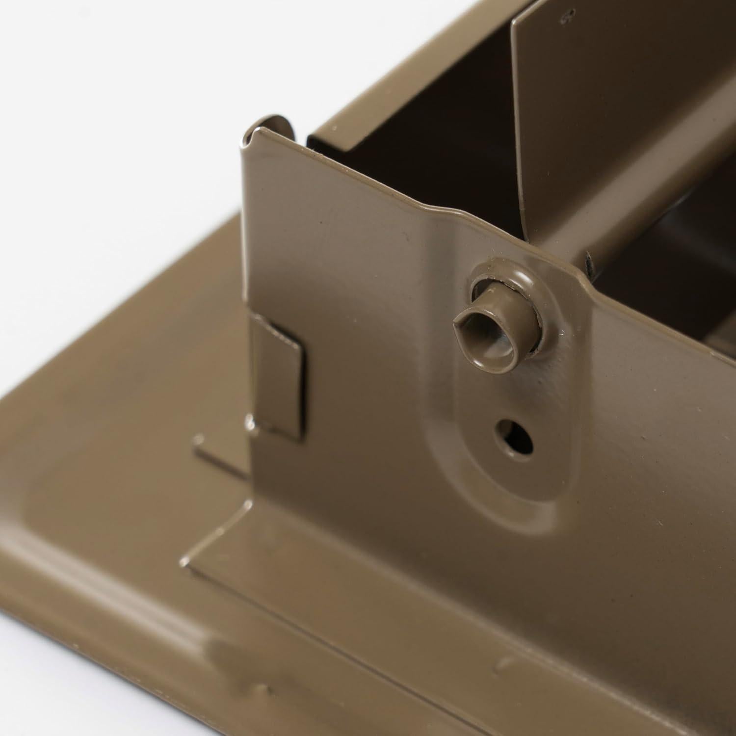 Registro de Piso Handua 2x14 Louvered de Acero Marrón