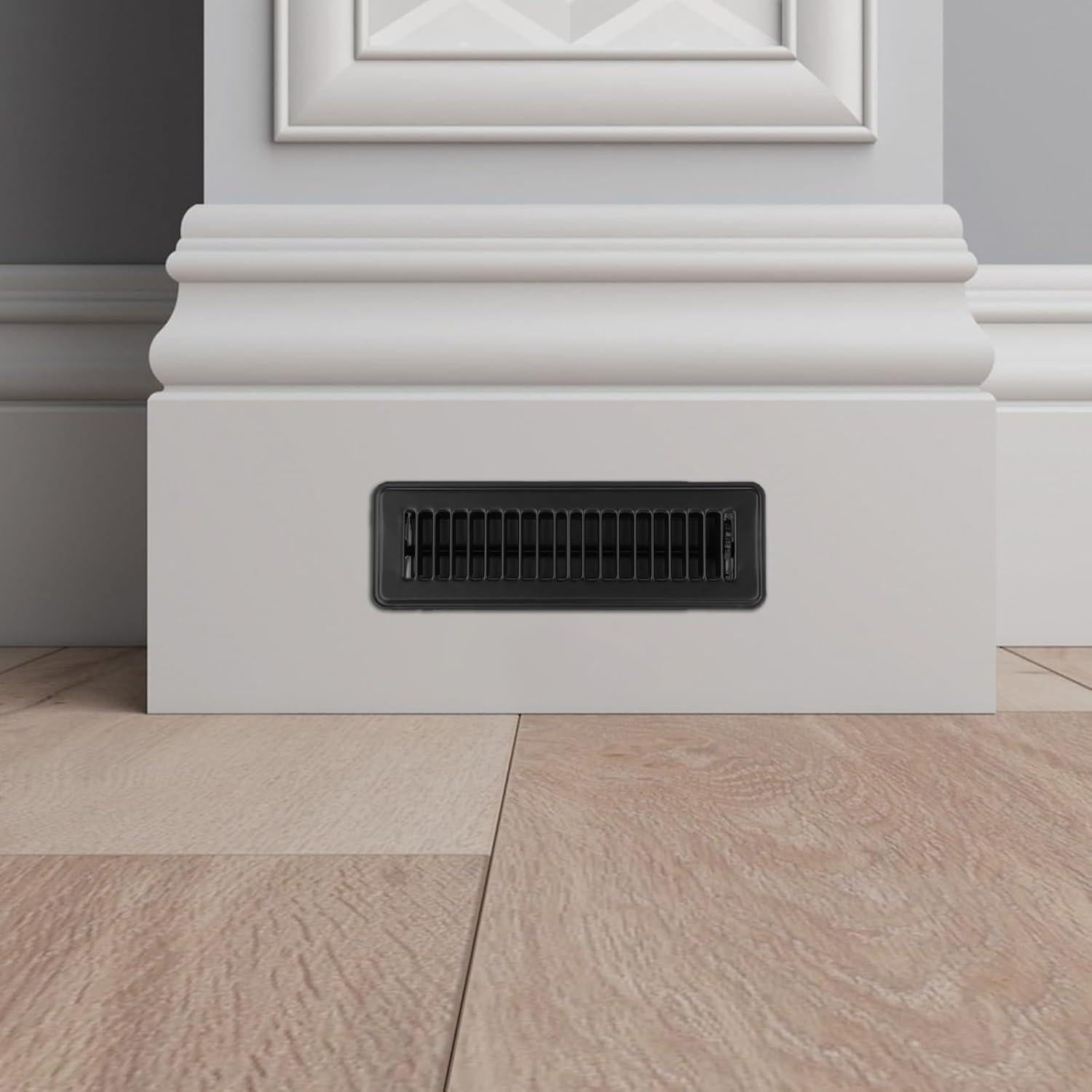 Rejilla de Piso Sumnacon 2x10" Metal Negra Ajustable - Paquete de 3